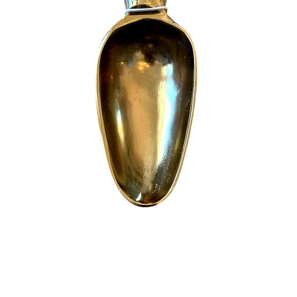 34th & Pine Figural Deer Ice Scoop 12in Gold Tone Stag Reindeer Holiday Barware - Picture 5 of 9